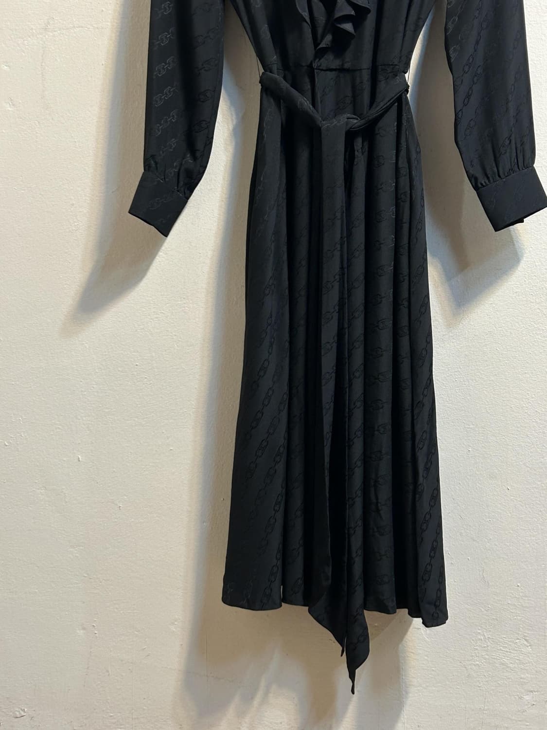 셀린느 실크 러플 랩 드레스 상품이미지4