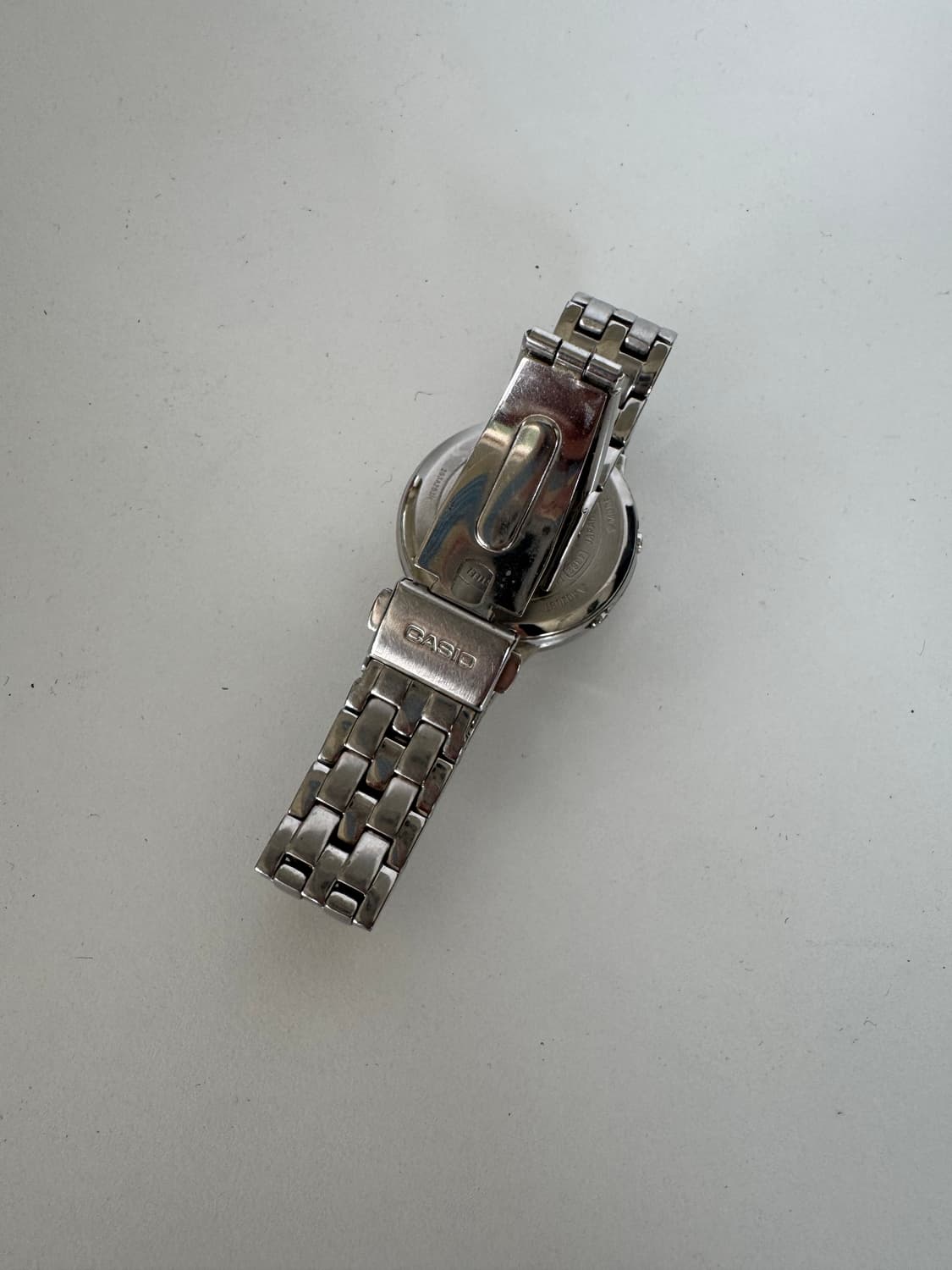 CASIO 카시오 웨이브 셉터 전파 수신 실버 메탈 워치 상품이미지4