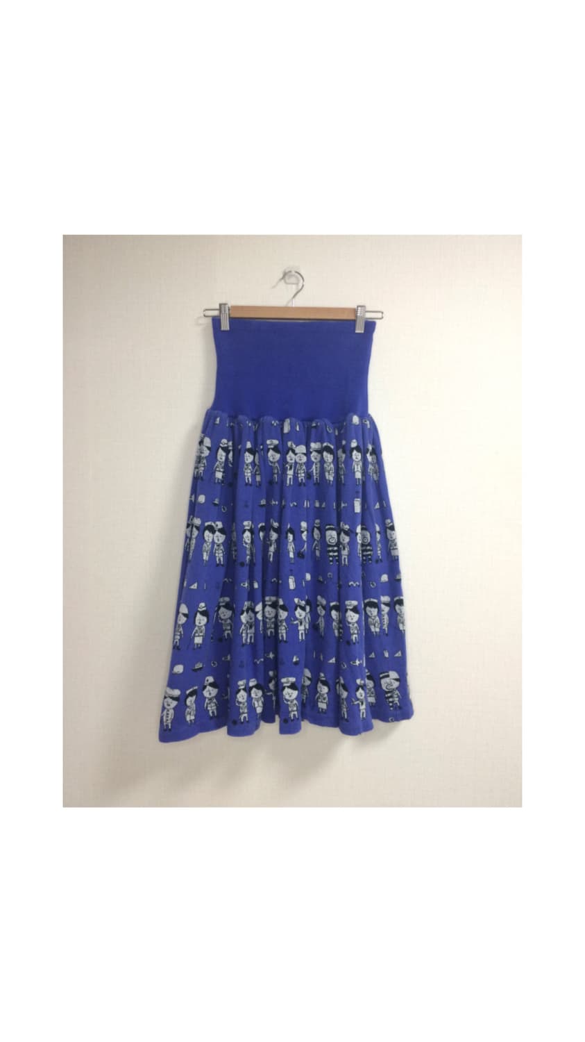 Ne-net 네넷냐 블루 프린팅 밴딩 스커트 상품이미지6