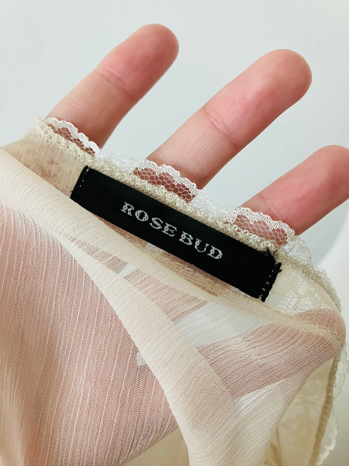 일본빈티지 Rose Bud 레이스 블라우스 로걀 히메갸루 상품이미지5