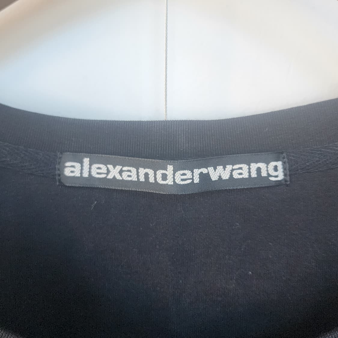 알렉산더왕 블랙 크롭 긴팔 티셔츠 상품이미지3