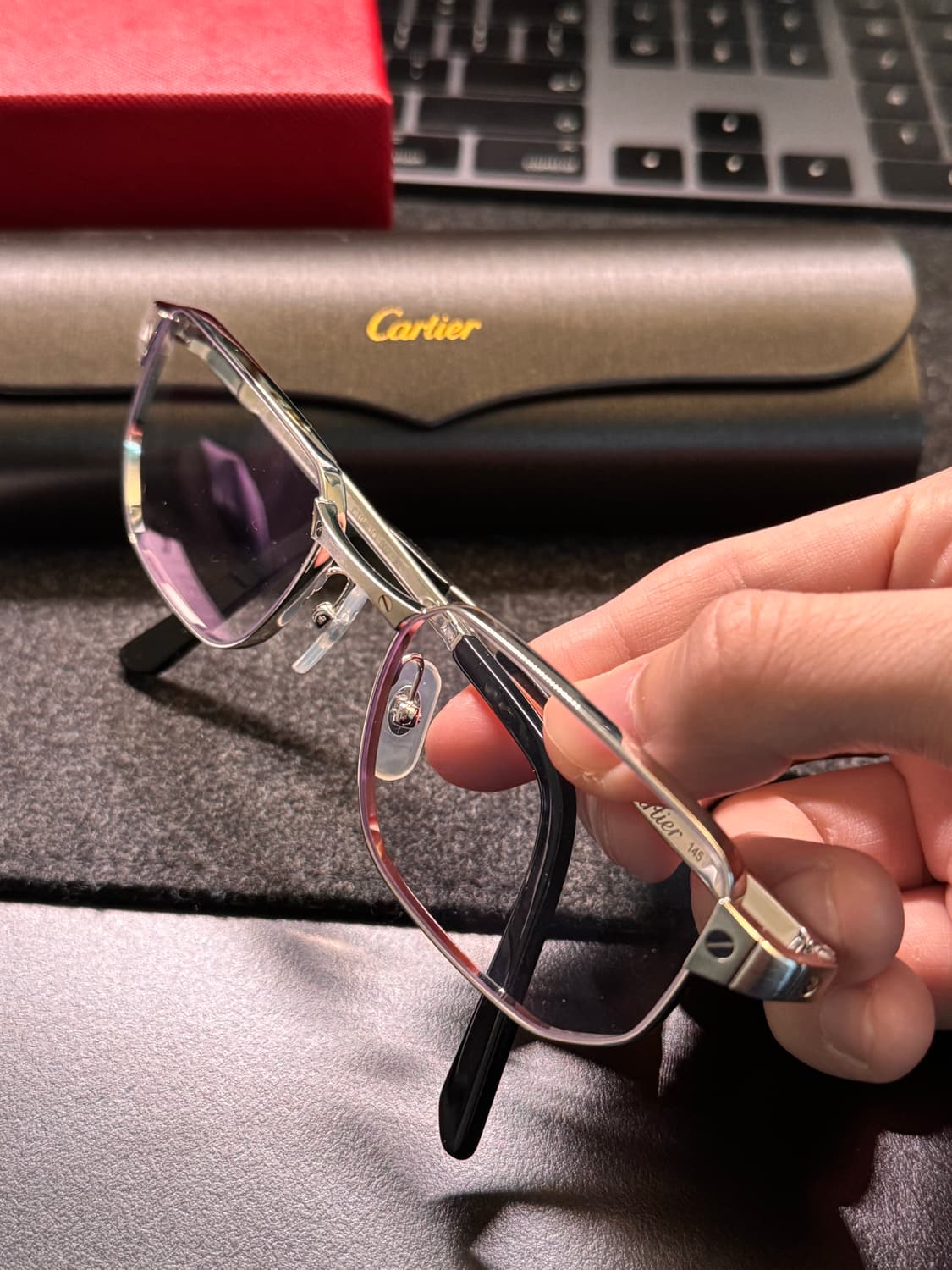 까르띠에 안경 CT0481O 금속테 티타늄테 상품이미지4