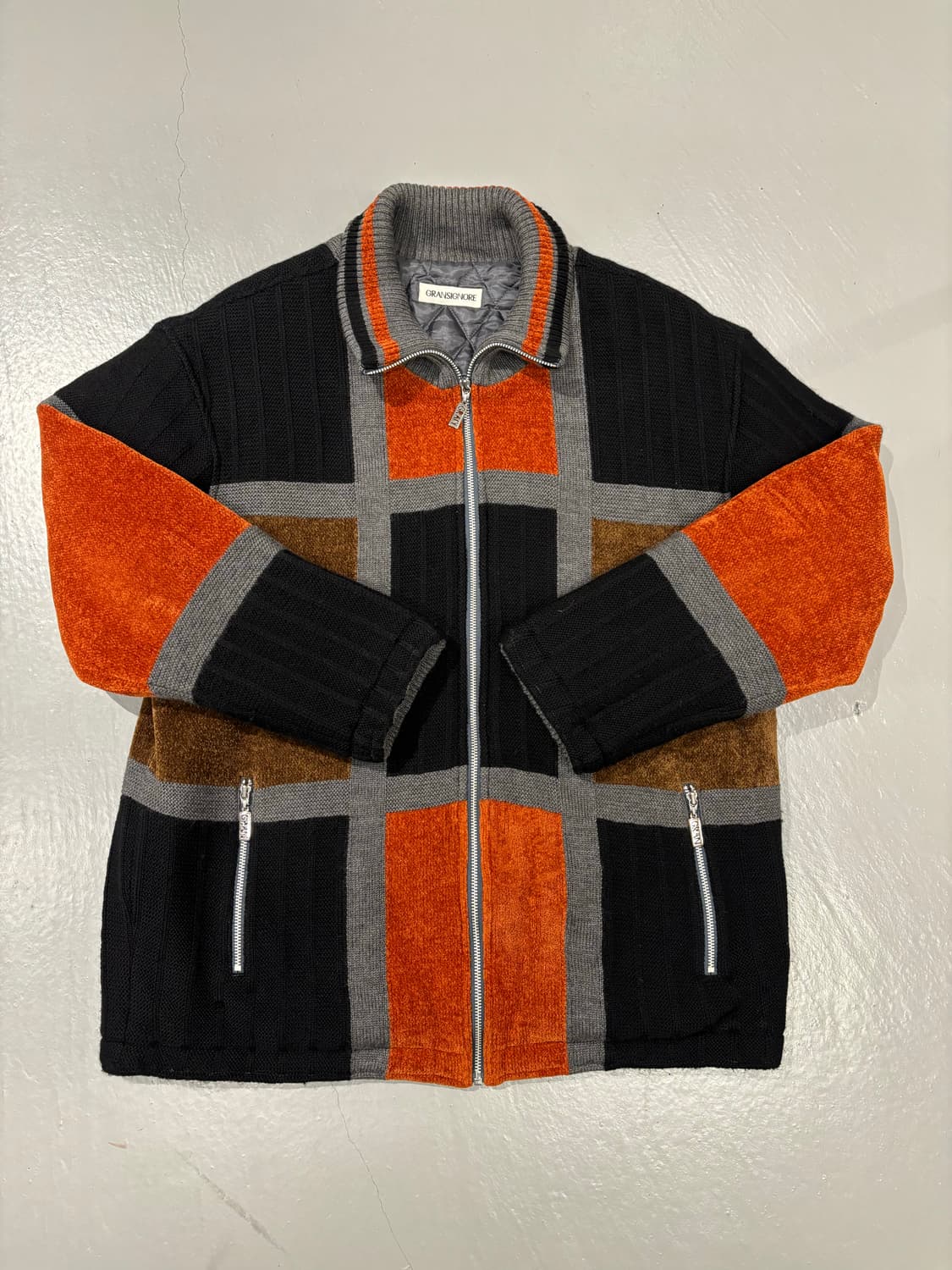 빈티지 니트 집업 상품이미지3