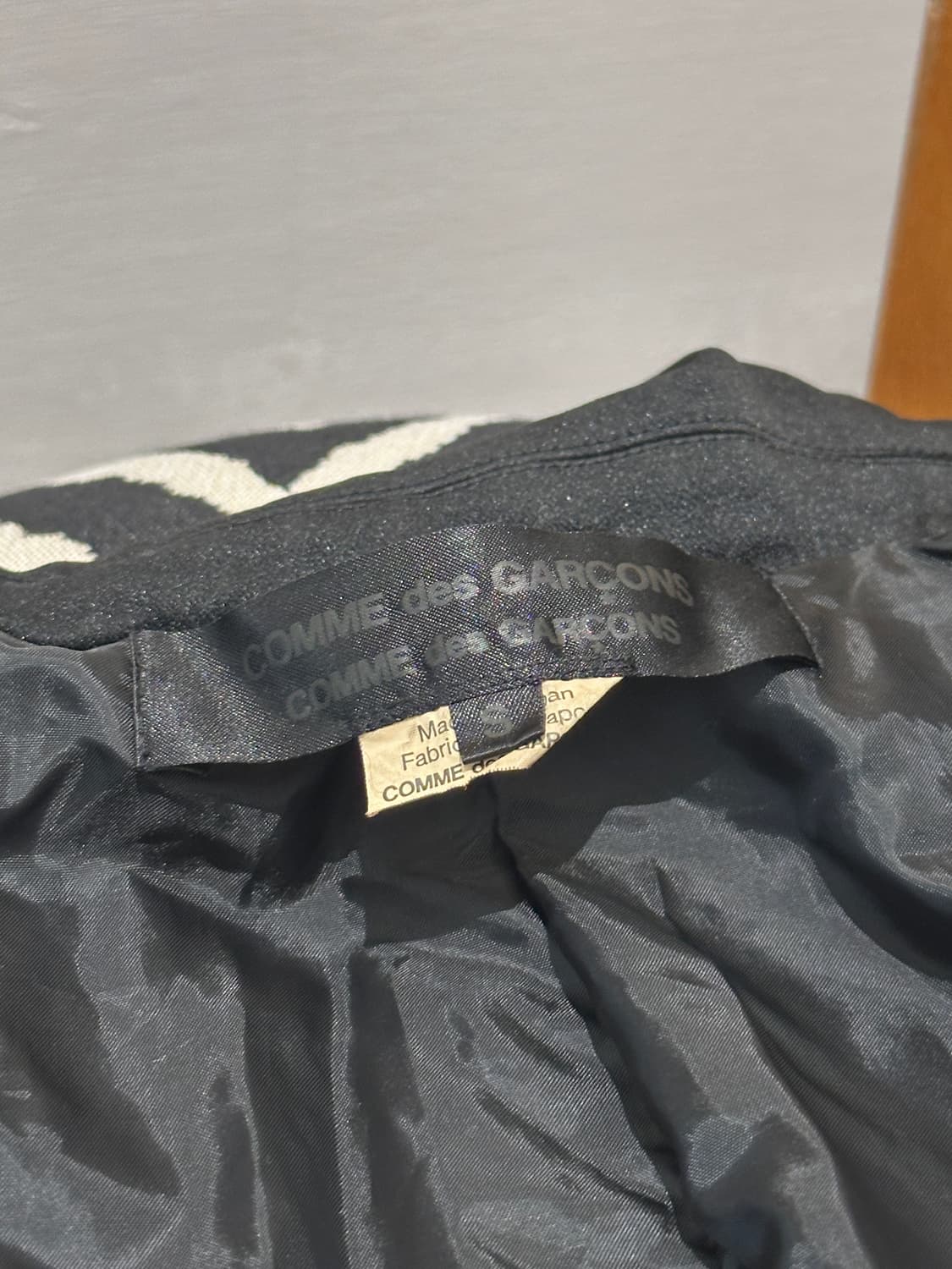 꼼데가르송 블랙  컷오프 자켓 상품이미지5