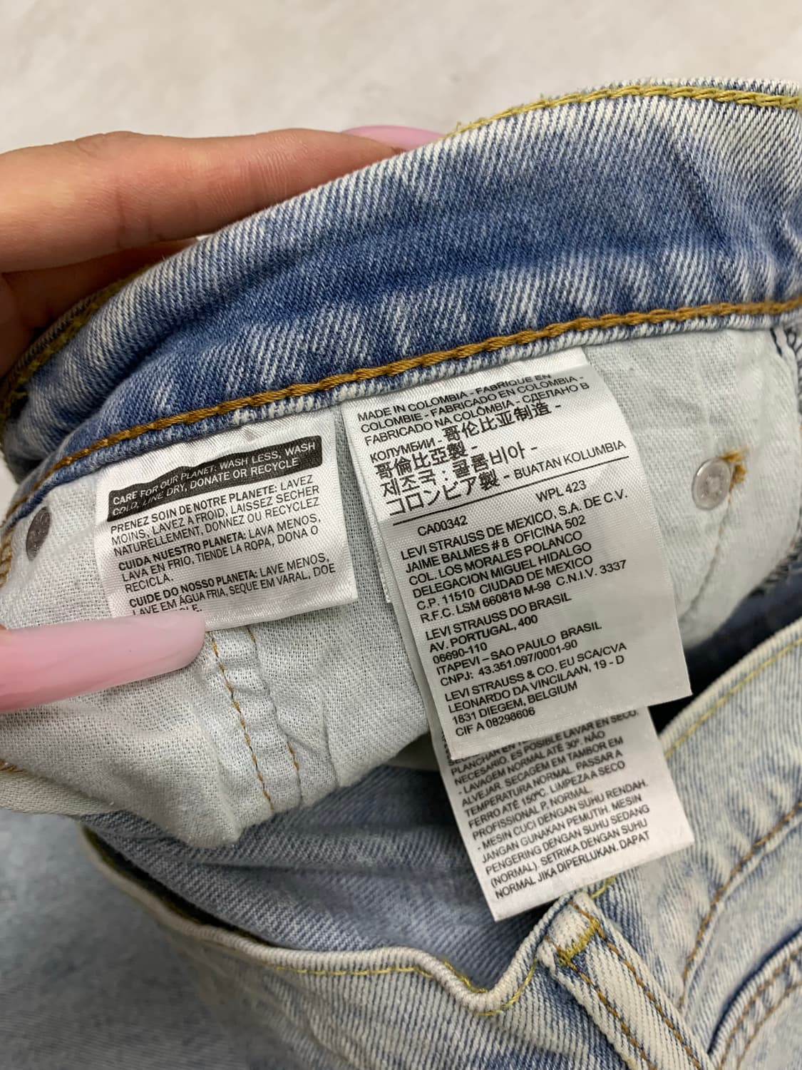 리바이스 512 데님 팬츠 #493 상품이미지4