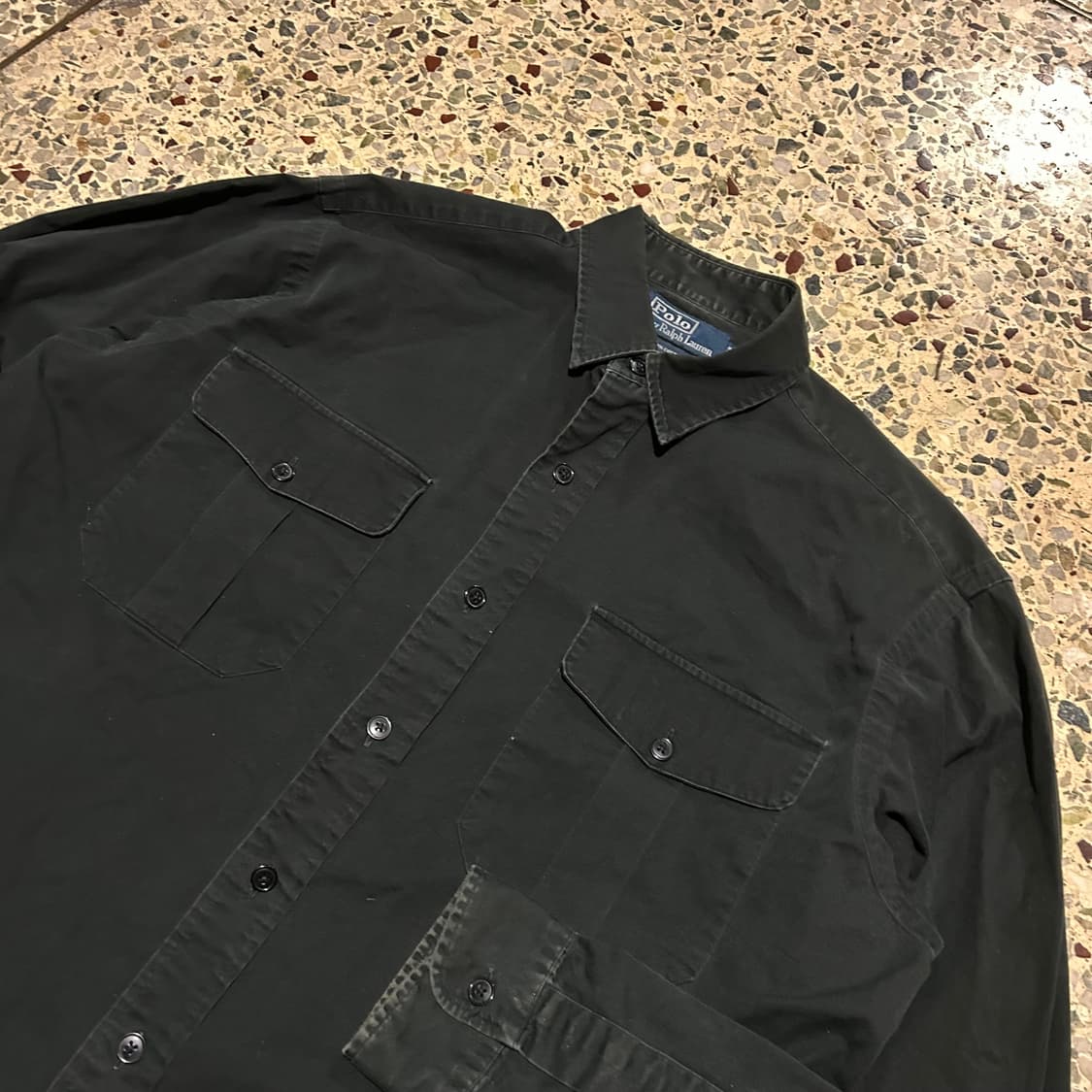 폴로 랄프로렌(POLO RalphLauren)투포켓 가죽패치 셔츠 상품이미지2