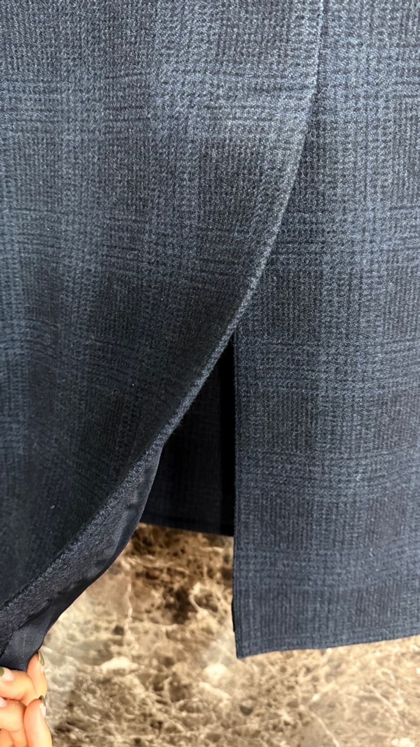 Massimo Piombo 모직 체크 남성 코트 48 상품이미지10