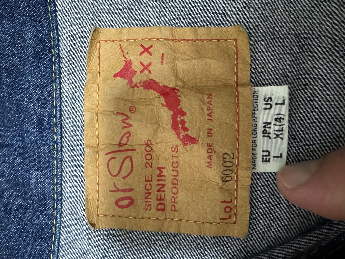 오어슬로우 데님자켓 2세대 4사이즈 원워시제품 상품이미지4