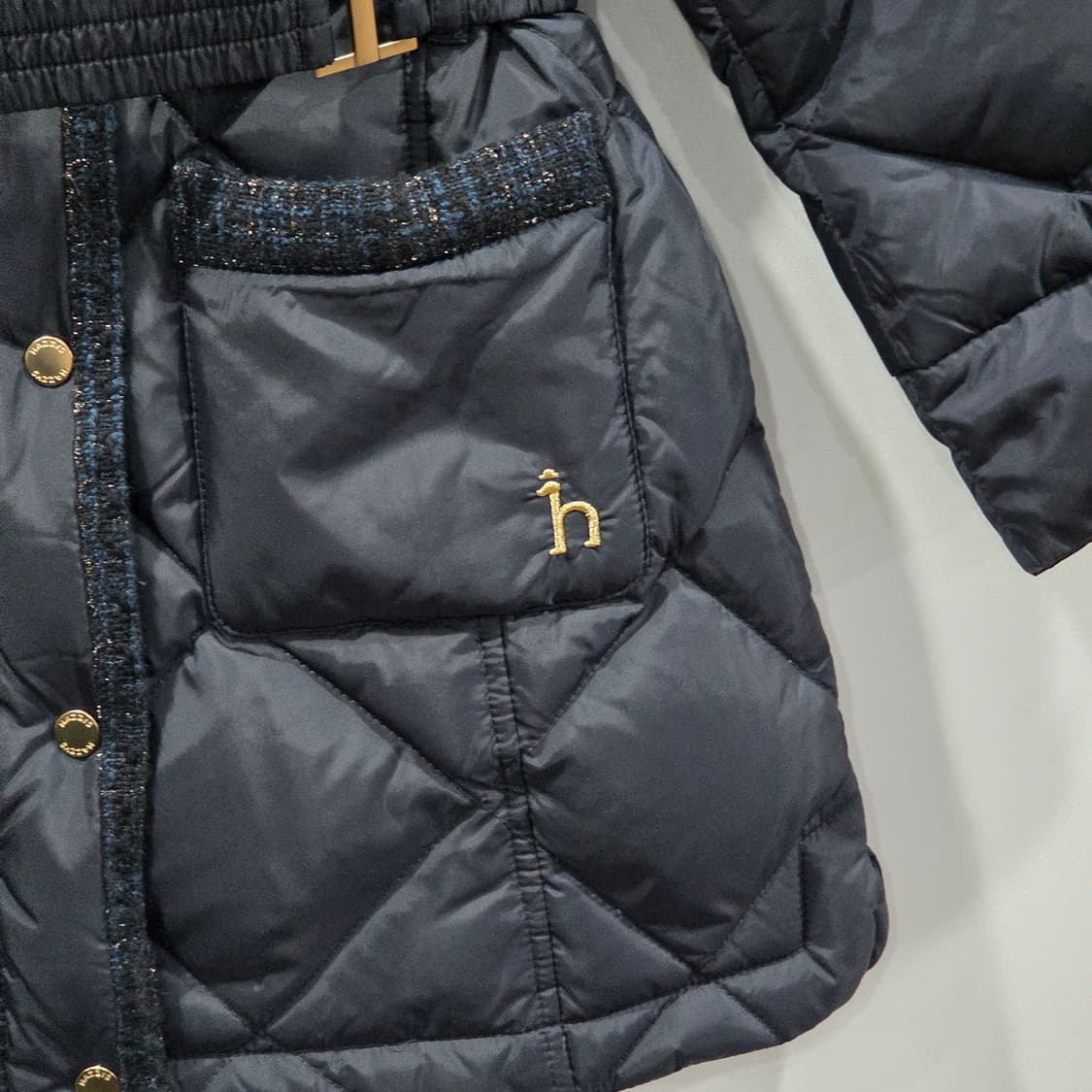 헤지스 키즈 소피아 롱기장 경량 덕다운 패딩 120(7Y) 상품이미지2