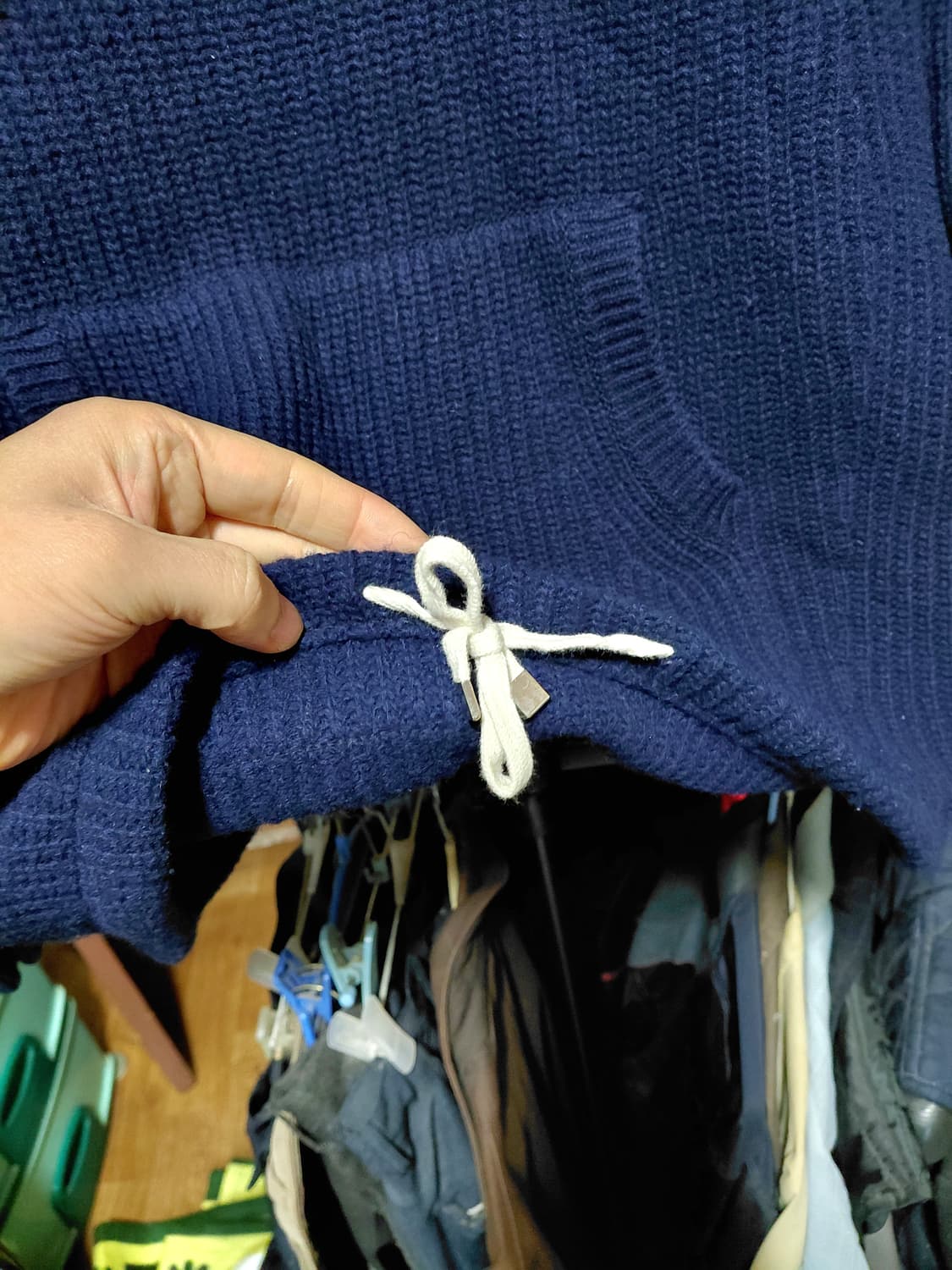 [쥬시꾸뛰르]캥거루포켓 울 니트 여자F(프리)사이즈 상품이미지6