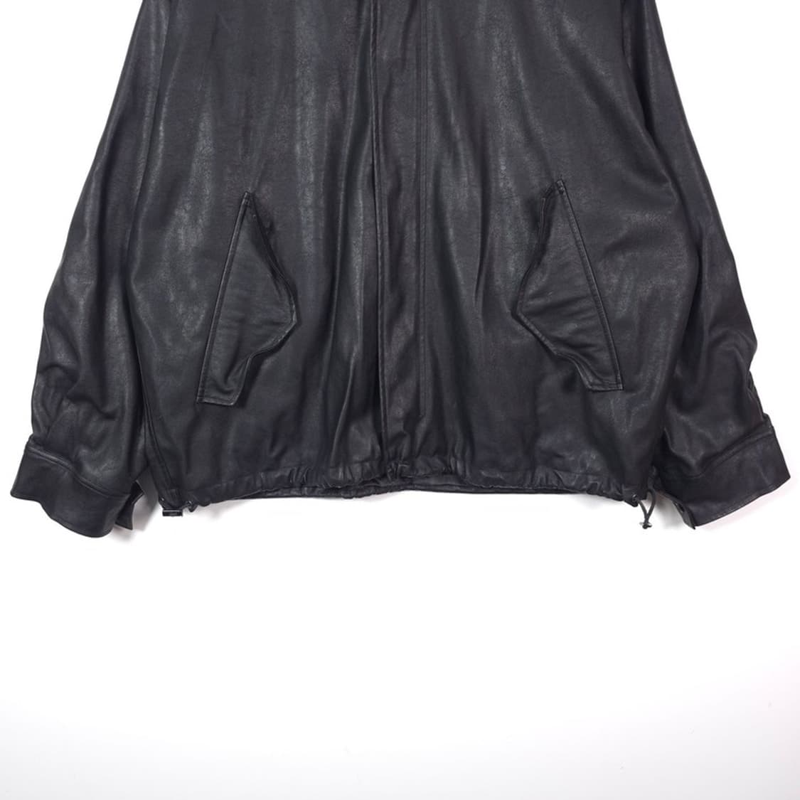 파르티멘토 스탠드카라 비건 레더 자켓 블랙 L 상품이미지4