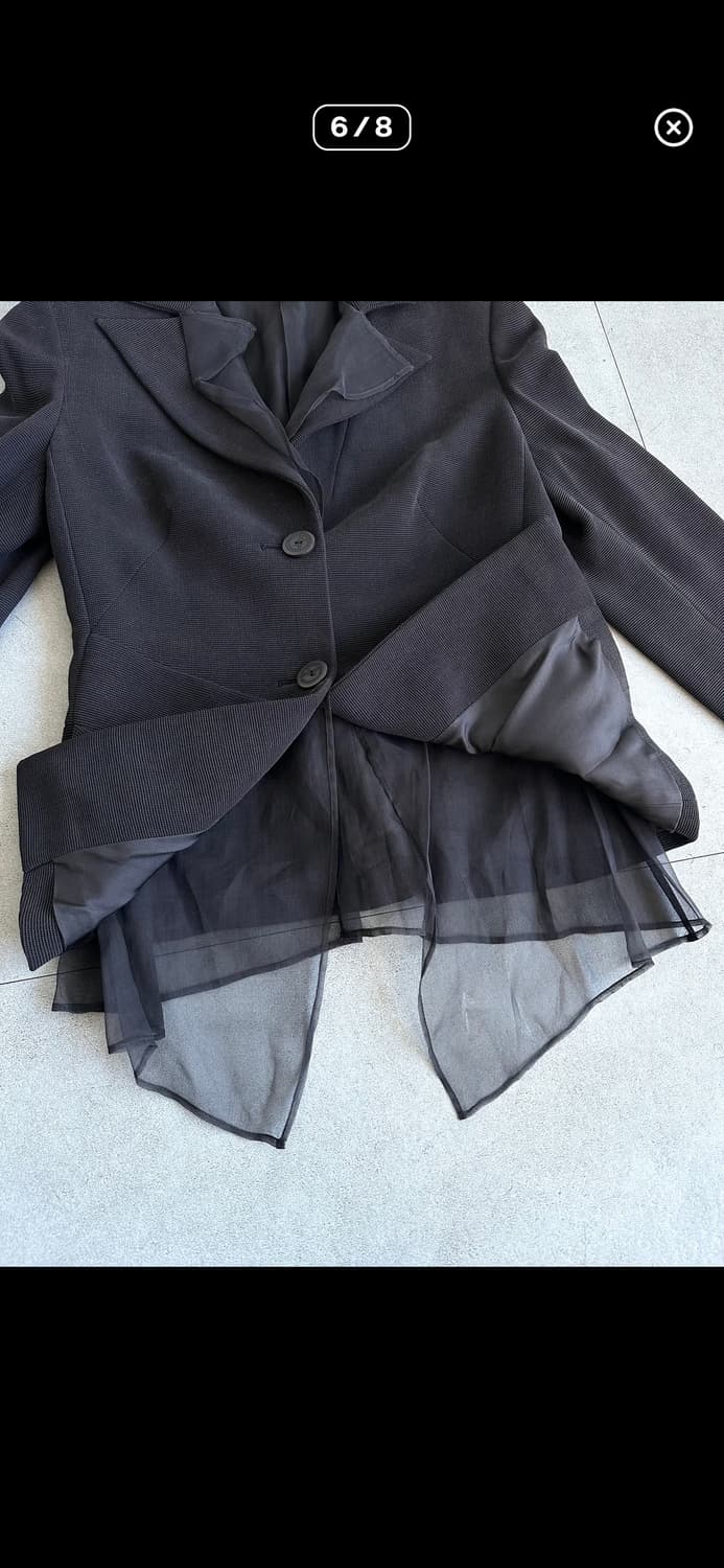 조르지오 아르마니 아카이브 실크 쉬폰 레이어드 블레이저 상품이미지6