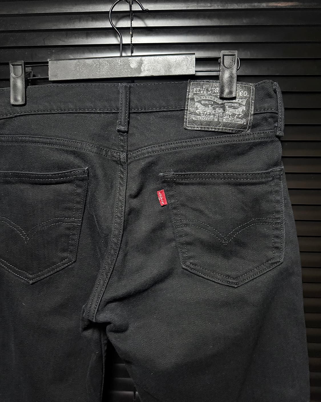 리바이스 블랙 진 스키니 일자핏 데님 워크 팬츠 28 갸루 로리걸 펑크  상품이미지1