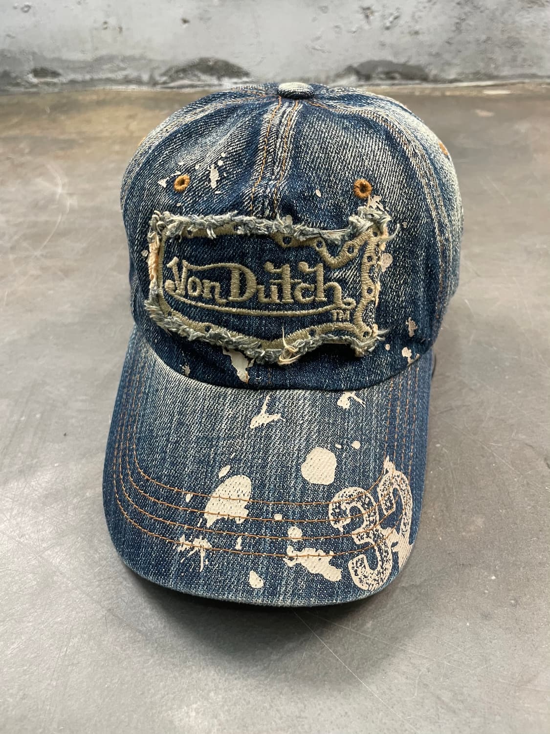본더치 y2k 그런지 데님 캡 상품이미지1