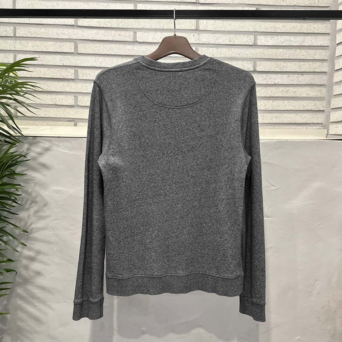 겐조 맨투맨 앞면 그래픽 자수 레터링 로고 디테일 그레이 상품이미지3