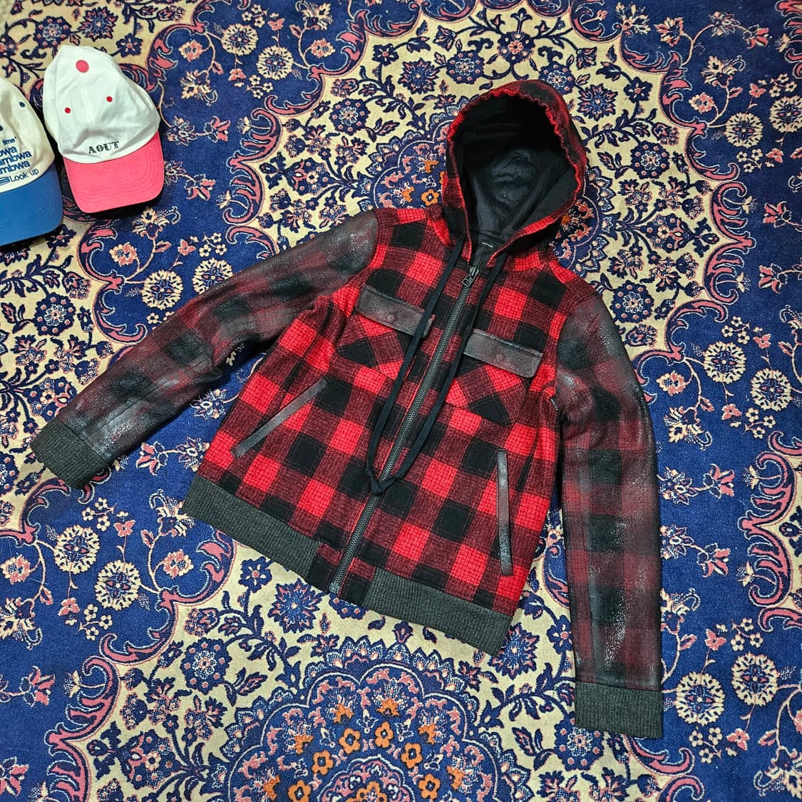 (국내매장) FADTHREE in Japan 체크 패블릭 블럭 울자켓  상품이미지1