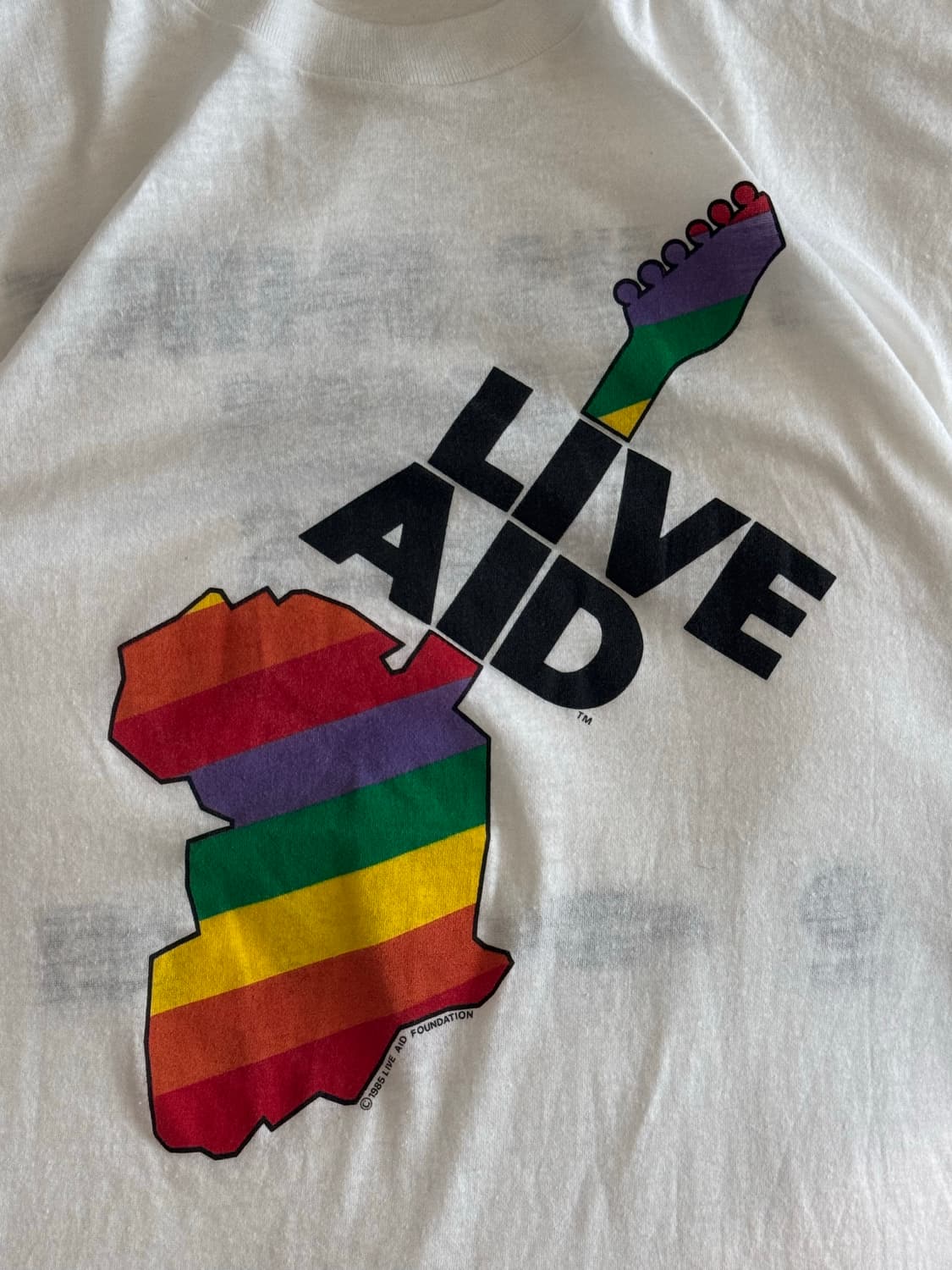 [L] 80s Live aid 오리지널 티셔츠 상품이미지3