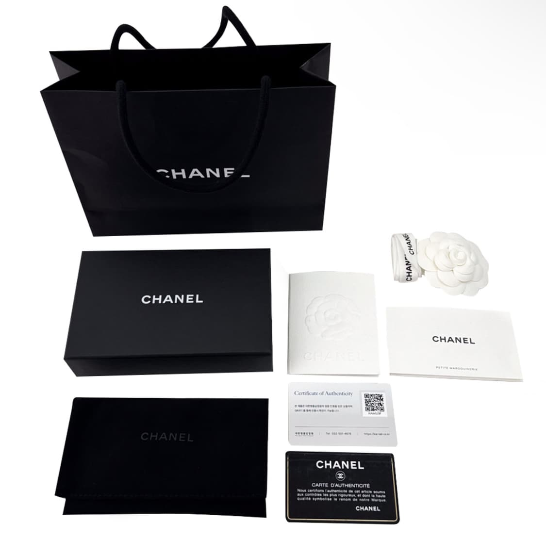 Chanel 샤넬 보이 클래식 캐비어 카드 홀더 지갑 금장 블랙 상품이미지8
