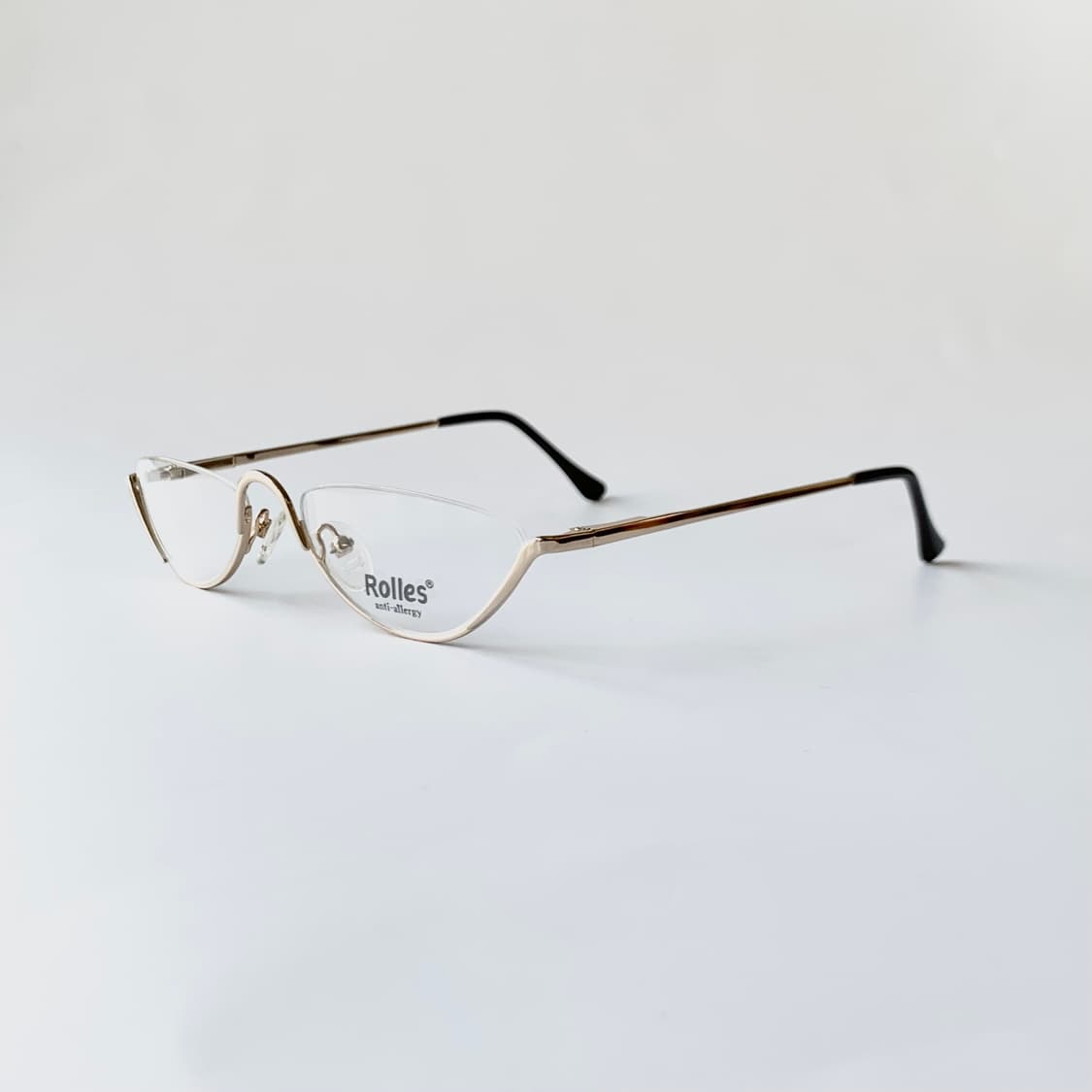 745 데드스탁 언더림 골드 라운드 유니크 빈티지안경테 상품이미지6