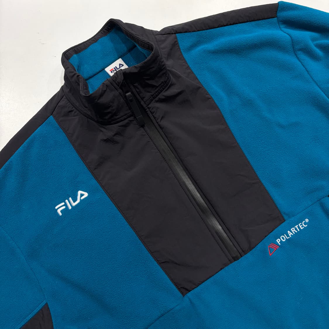 [XL] 휠라 폴라텍 플리스 후리스 하프집업 블루 C316 상품이미지3