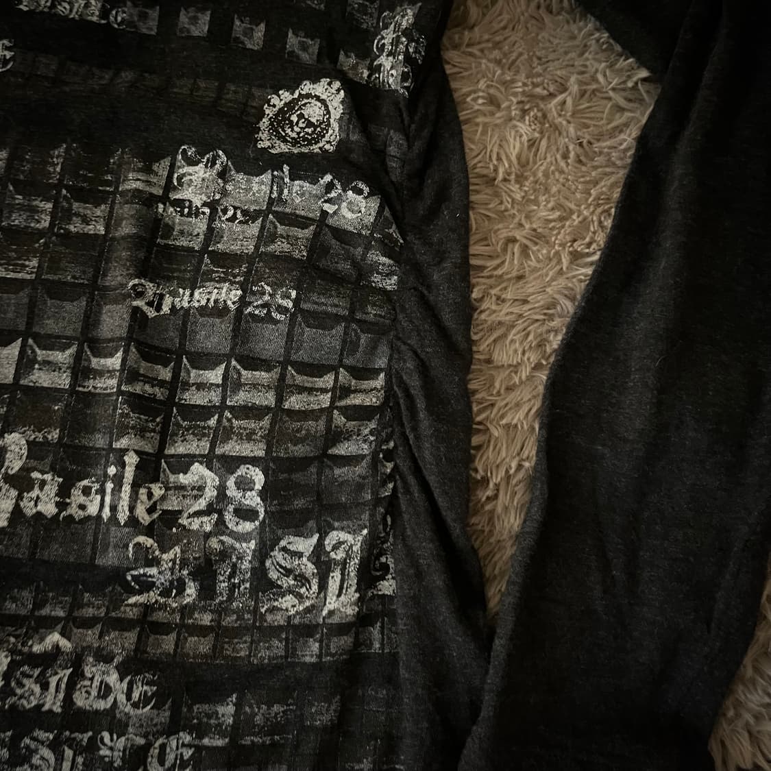 펑크 반목 프린팅 롱슬리브 상품이미지3