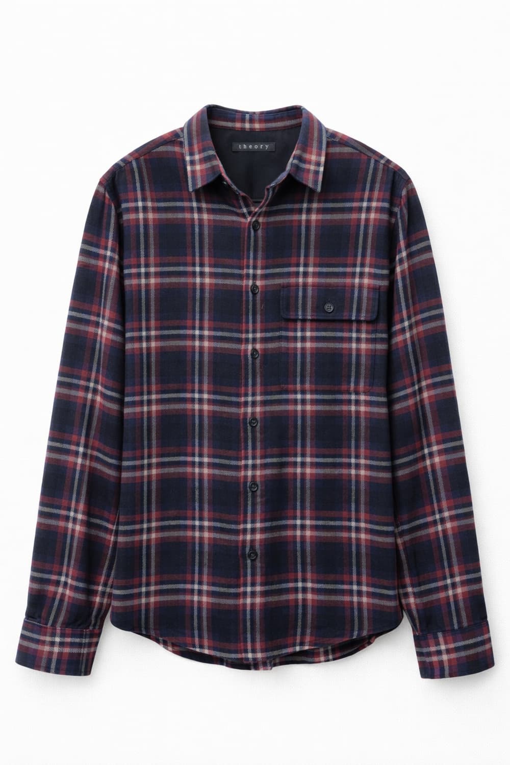 Theory 체크셔츠 레드 S 상품이미지1