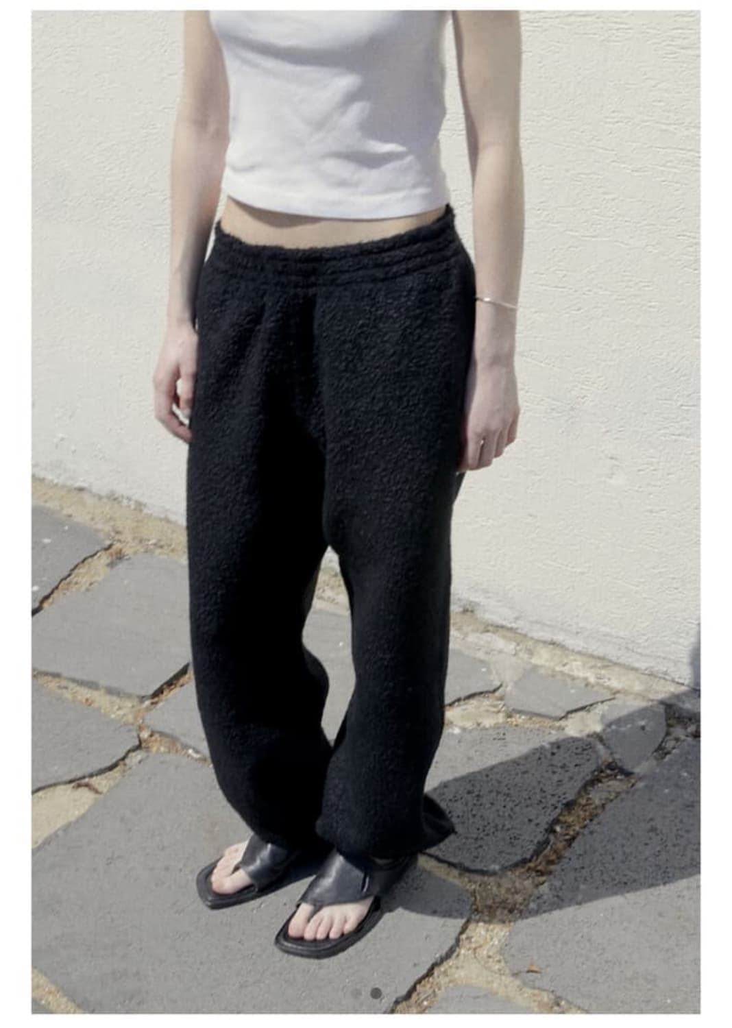 (구매) mudule 플레인 스웻팬츠 블랙 4사이즈  상품이미지1