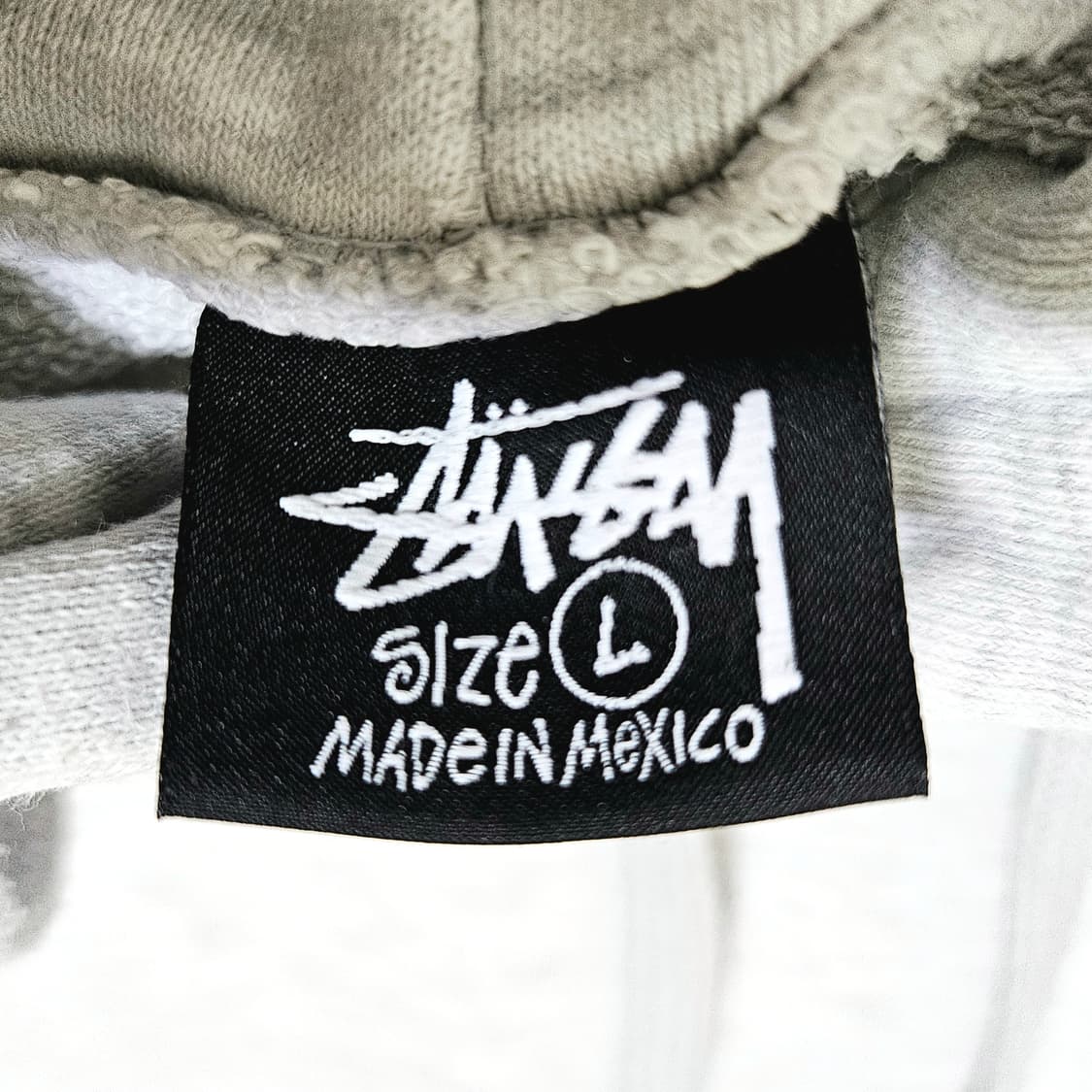 [L][스투시 STUSSY] 베이직 백로고 후드티 멜란지그레이 상품이미지5