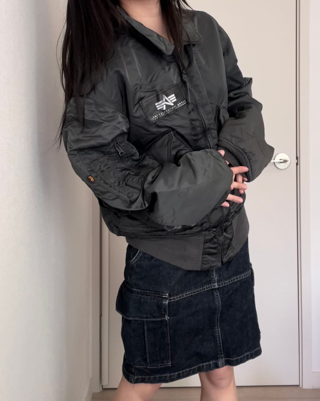 HYSTERIC GLAMOUR denim cargo skirt 상품이미지1