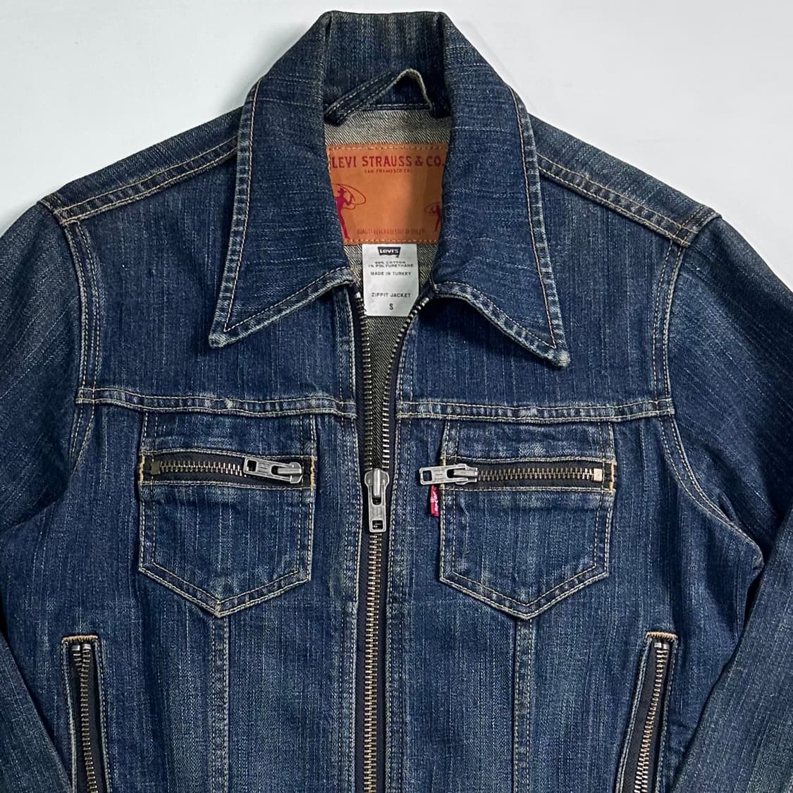 리바이스 우먼스 지퍼디테일 데님 자켓  상품이미지3