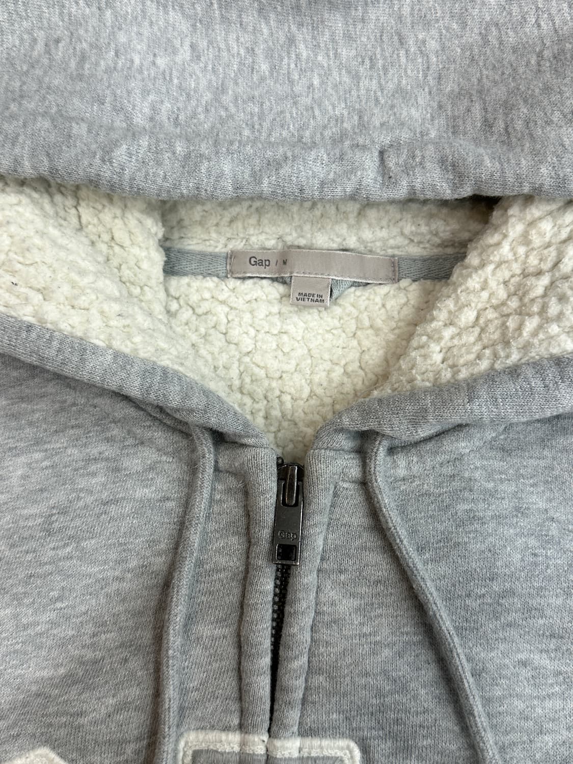 갭 보아털 후드집업 그레이 상품이미지3