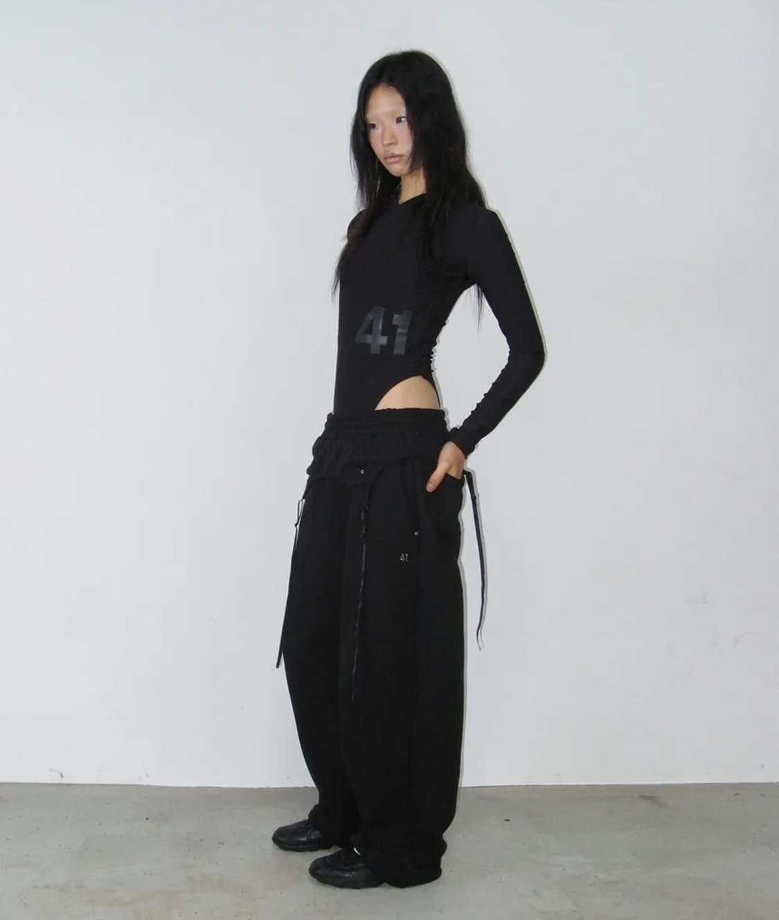 사일프레이 Layered Sweatpants Black 상품이미지1