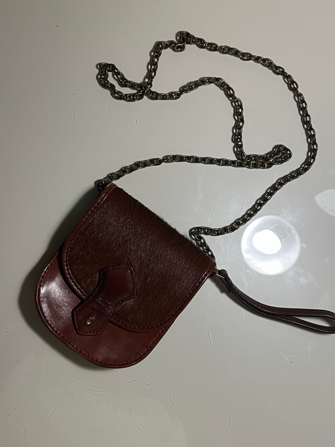 Club Monaco 송치 가죽 크로스 클러치 체인백 상품이미지1