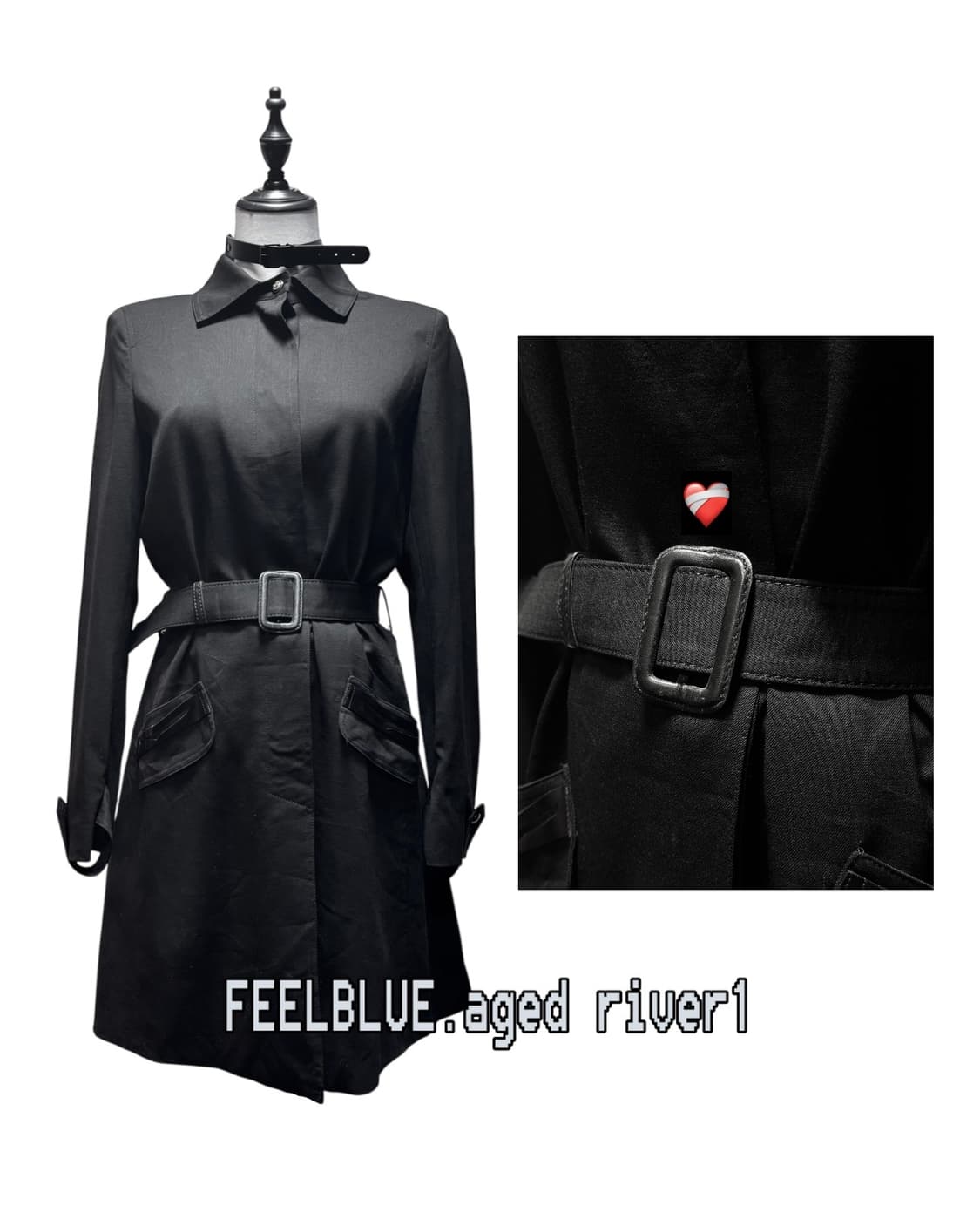 Skull Stud Top & Belt Skirt Gothic Set 상품이미지10