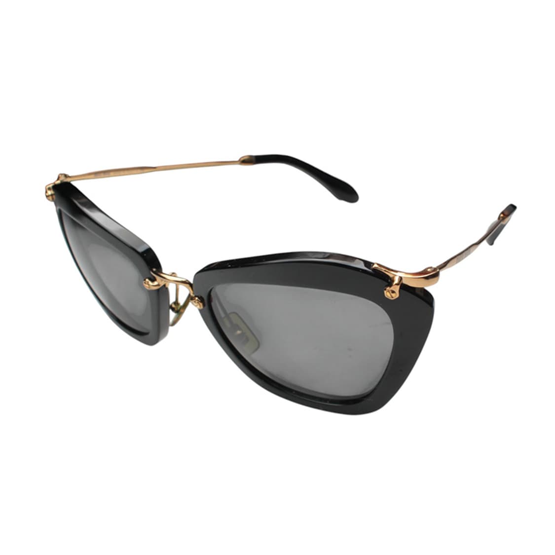 미우미우 블랙 캣아이 금장 선글라스 상품이미지2