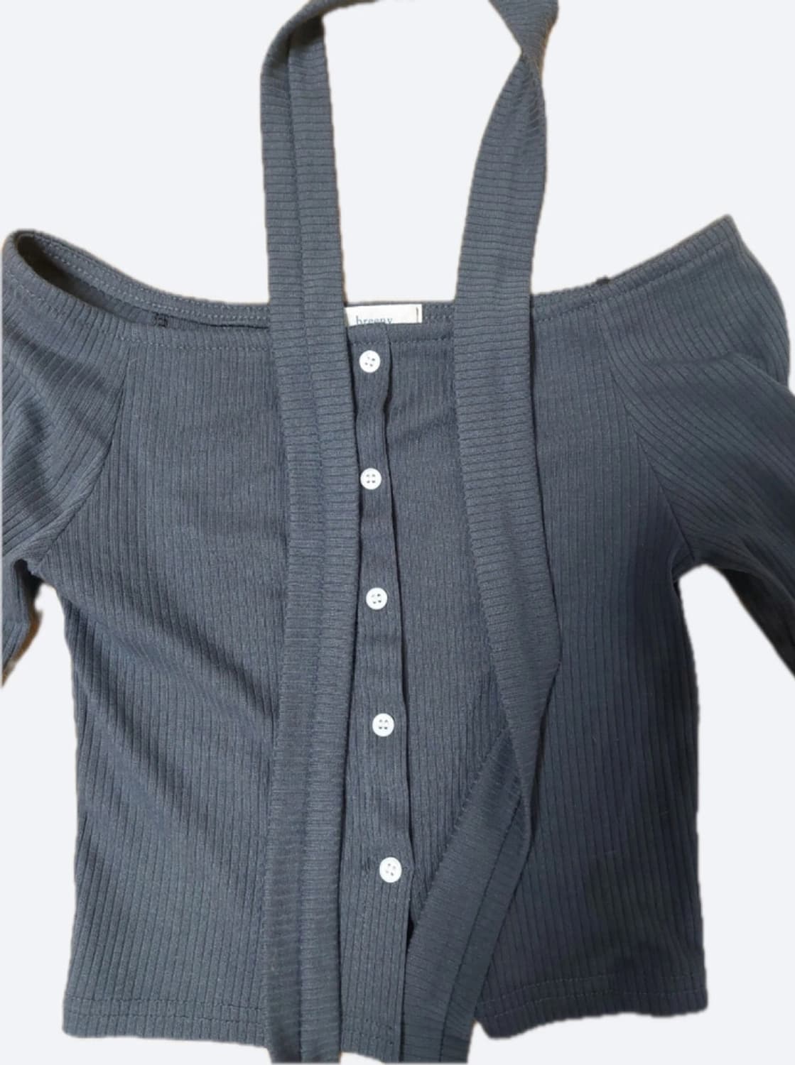 크롭 가디건 머플러 세트 상품이미지1