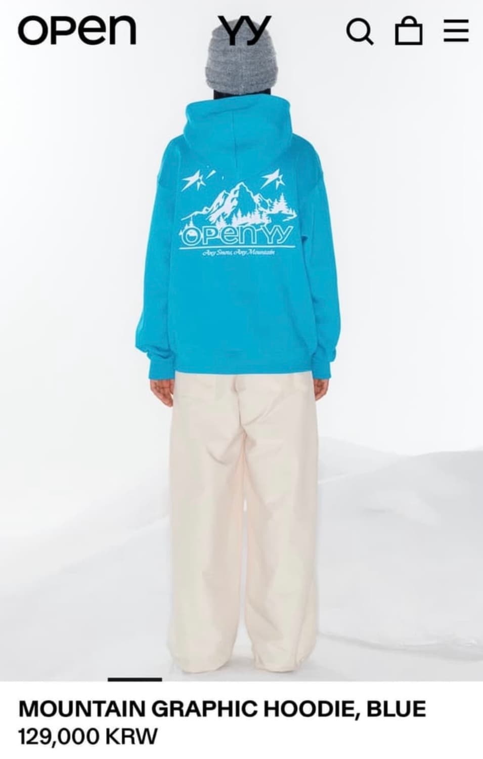 open yy 마운틴그래픽 후드  상품이미지2