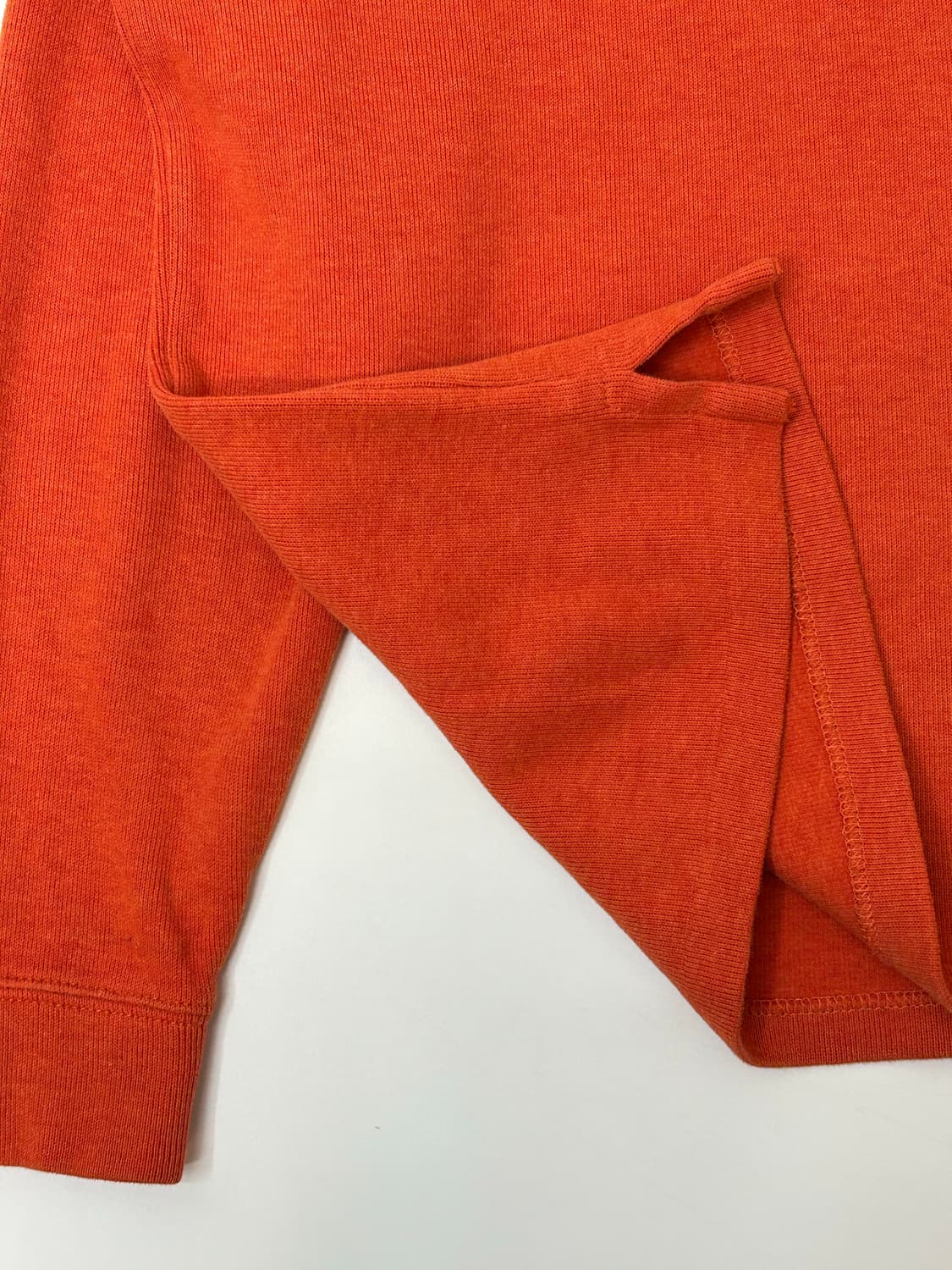 Polo 폴로 랄프로렌 오렌지 컬러 코튼 반집업 니트 상품이미지4