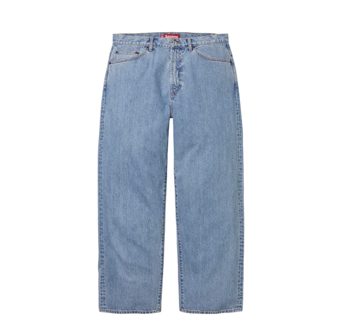 [32] 슈프림 배기 진 워시드 인디고 25FW 상품이미지1