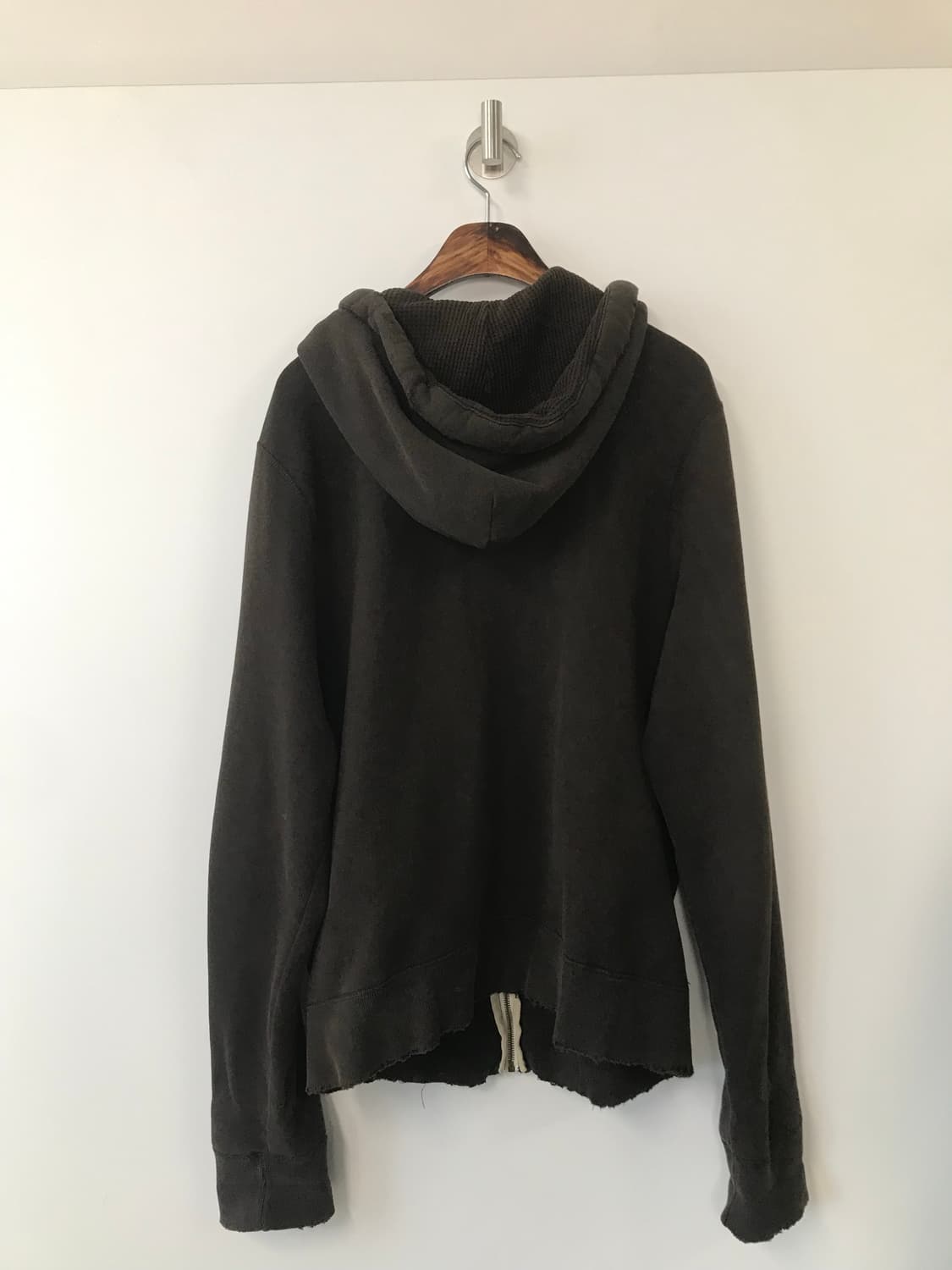 홀리스터 y2k 와투케 브라운 헤비 후드집업 상품이미지3