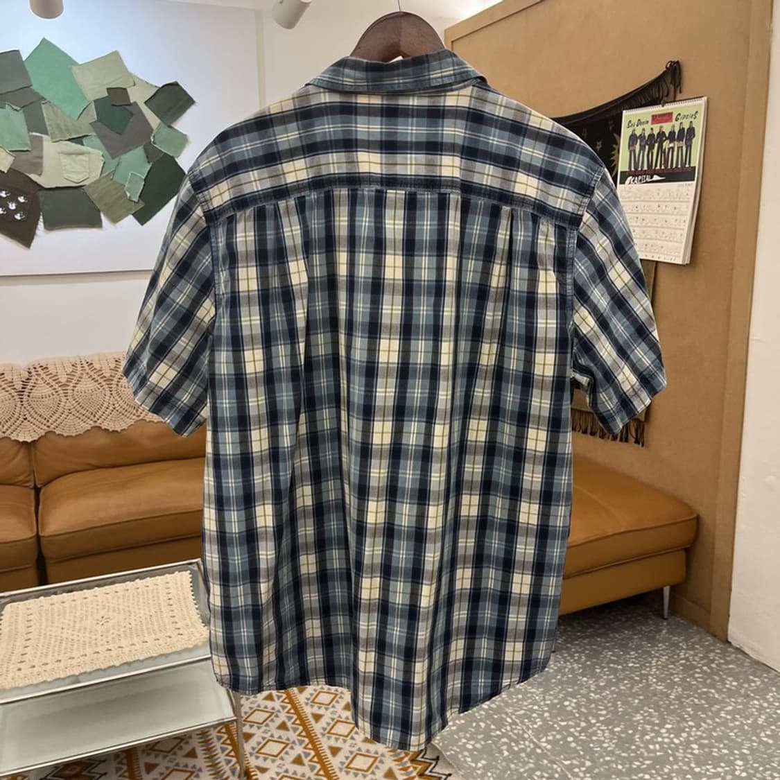 칼하트 컨트리 빈티지 플레이드 워크 체크 셔츠 XL C11100 상품이미지4