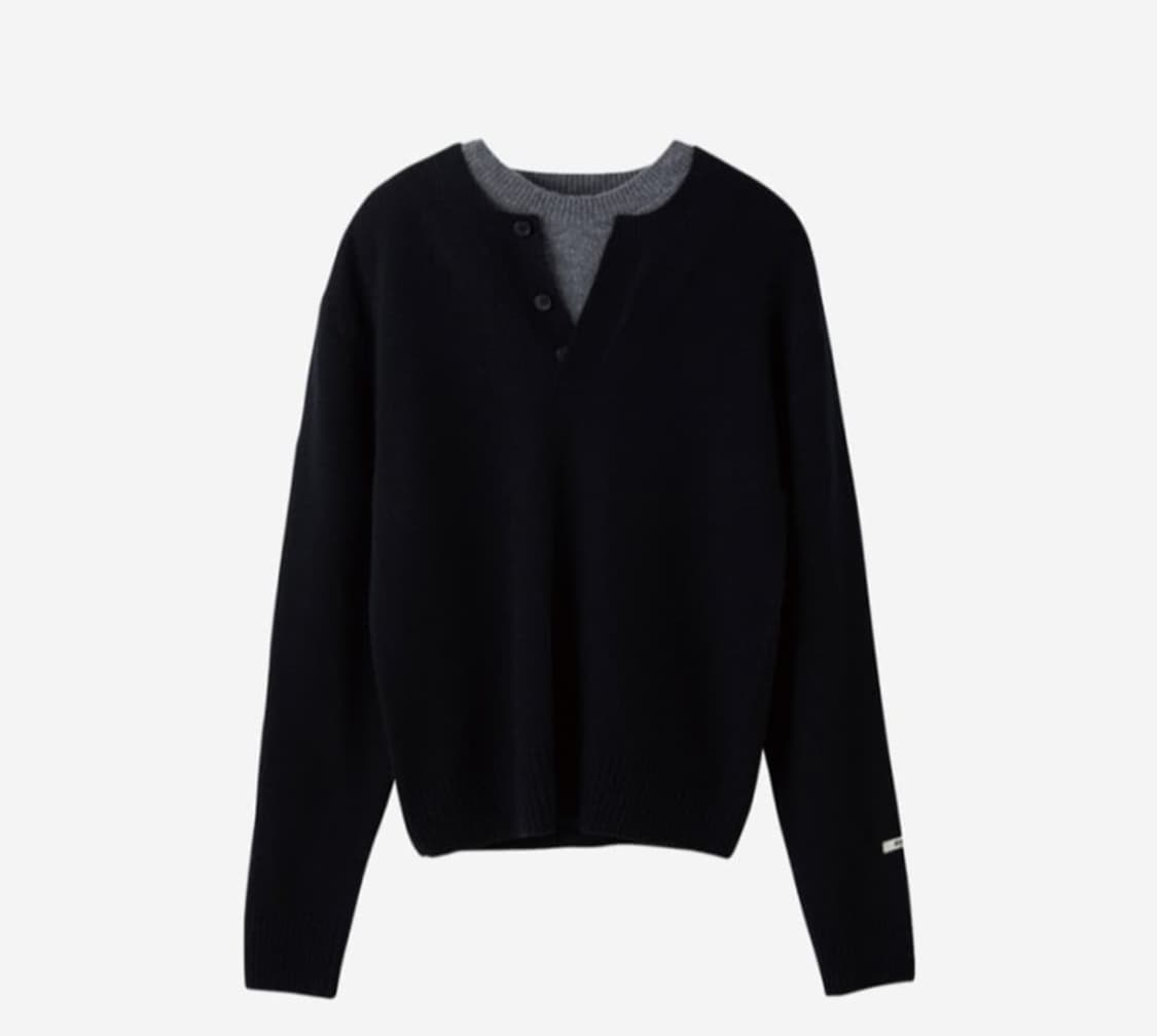 렉토 24FW 레이어드 니트 상품이미지2