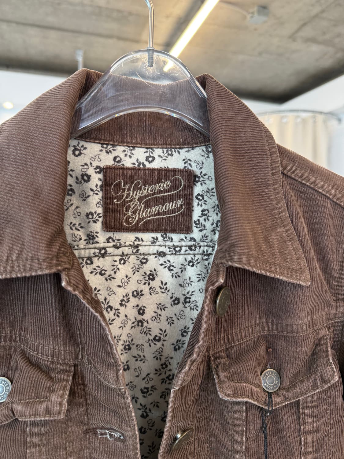 Hysteric Glamour brown coduroy jacket 상품이미지8