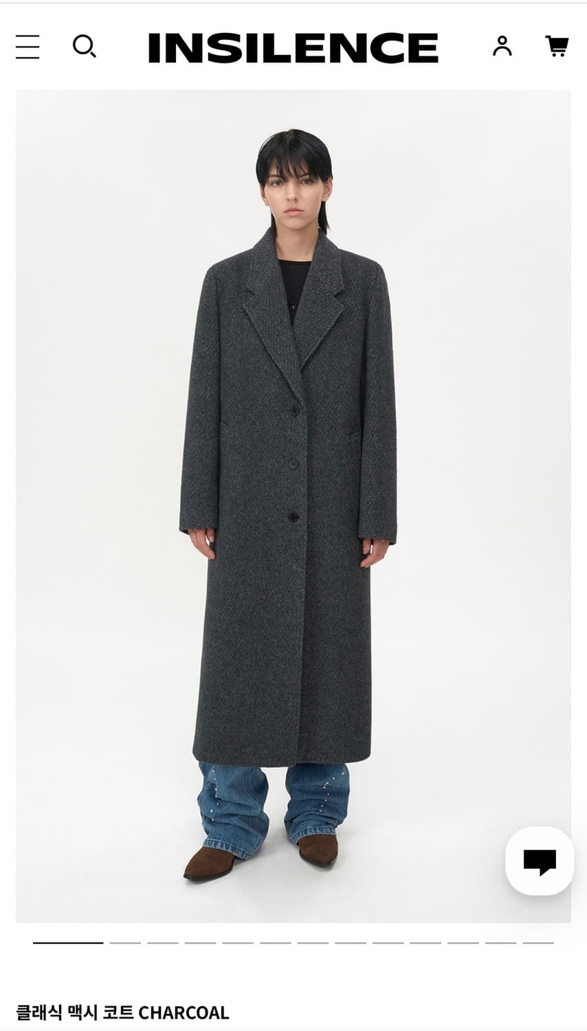 인사일런스우먼 클래식 맥시 코트 상품이미지1