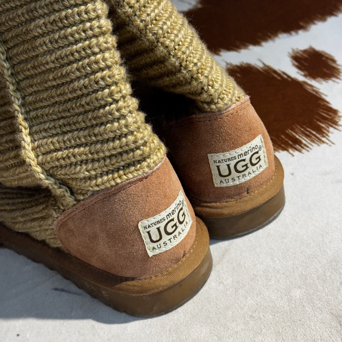 어그 UGG 카디 니트 부츠 (230-235) 베이지 핑크 상품이미지6