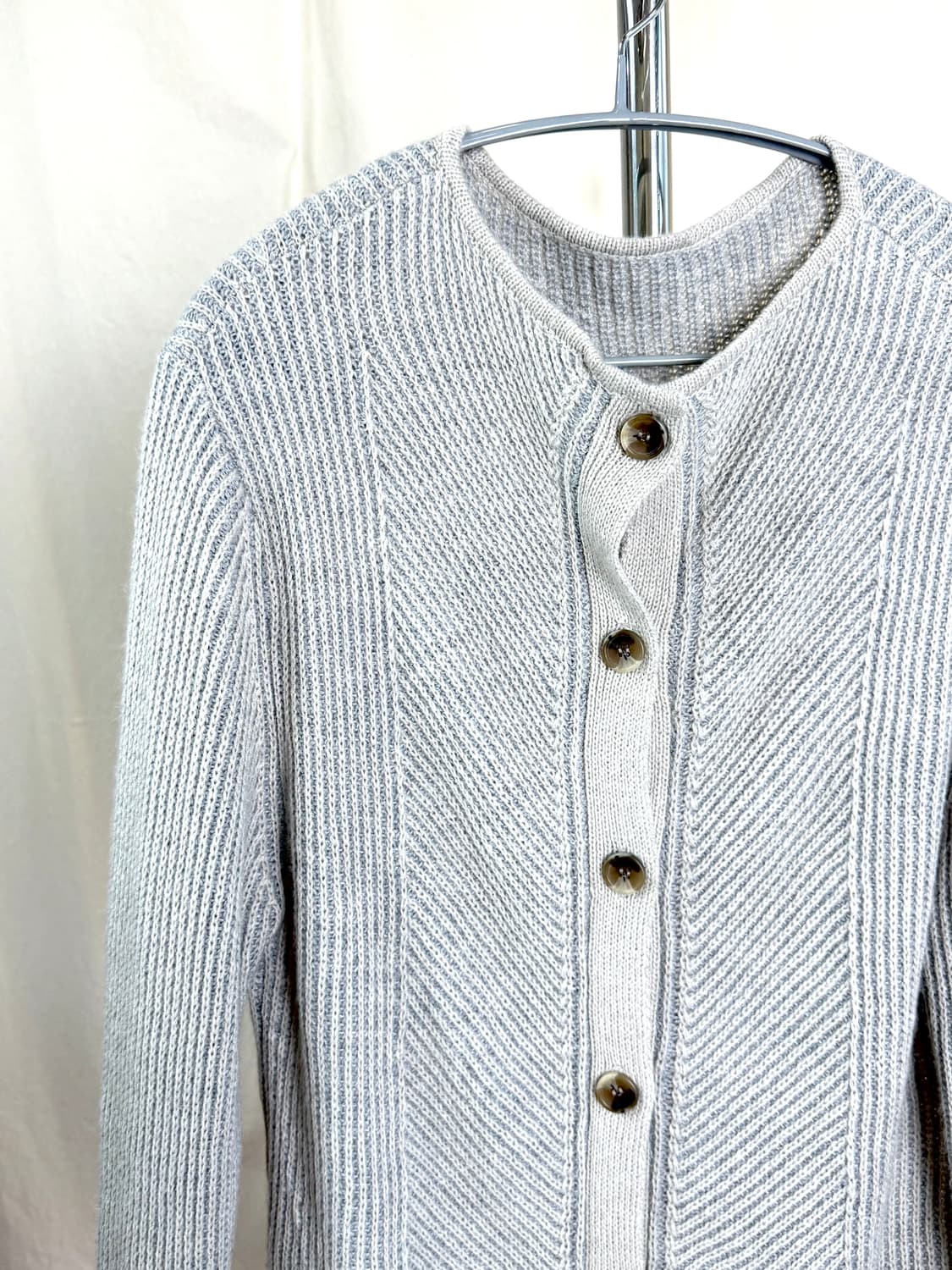 (새상품) Lilasic 그레이 롱 니트 가디건 상품이미지4