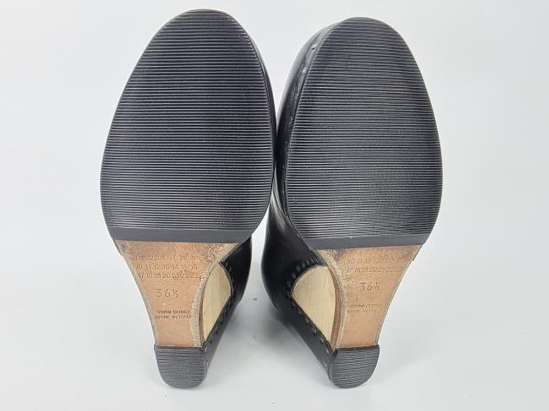 메종 마르지엘라 라인22 블랙 가죽 앵클부츠 상품이미지6