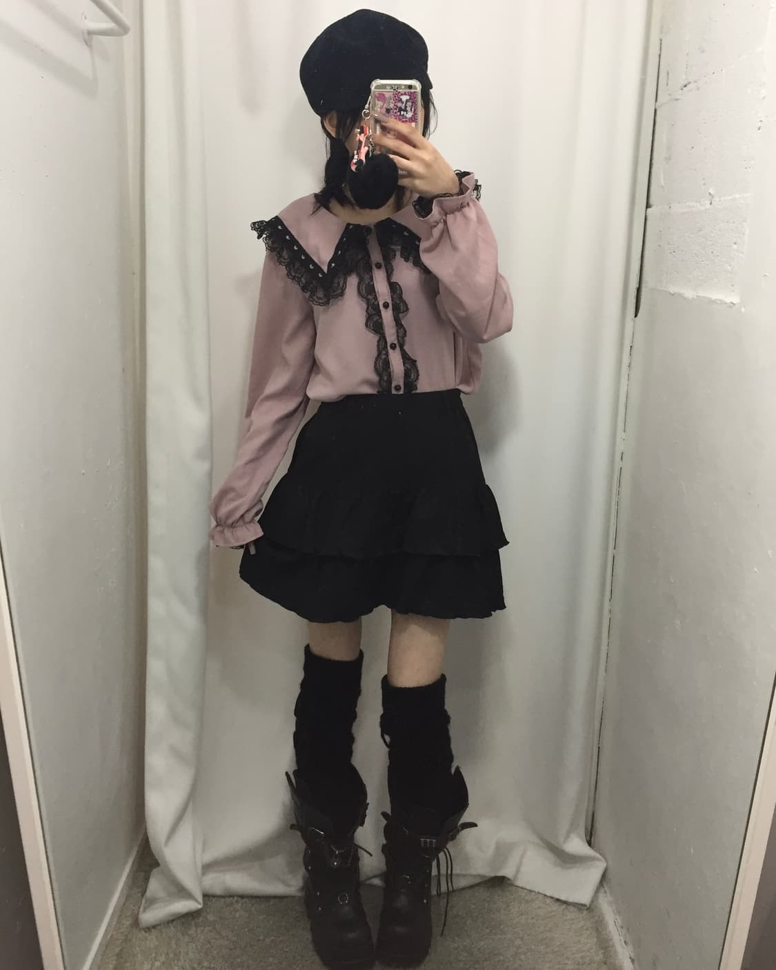 MA*RS 마즈  블랙레이스 카라 블라우스 세트 💖 상품이미지1