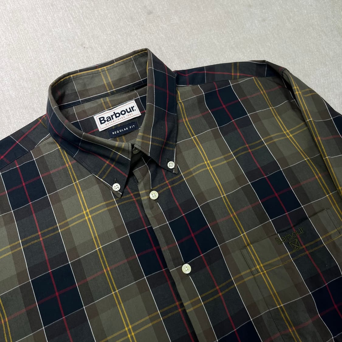 100 바버 빈티지 체크 셔츠 상품이미지2