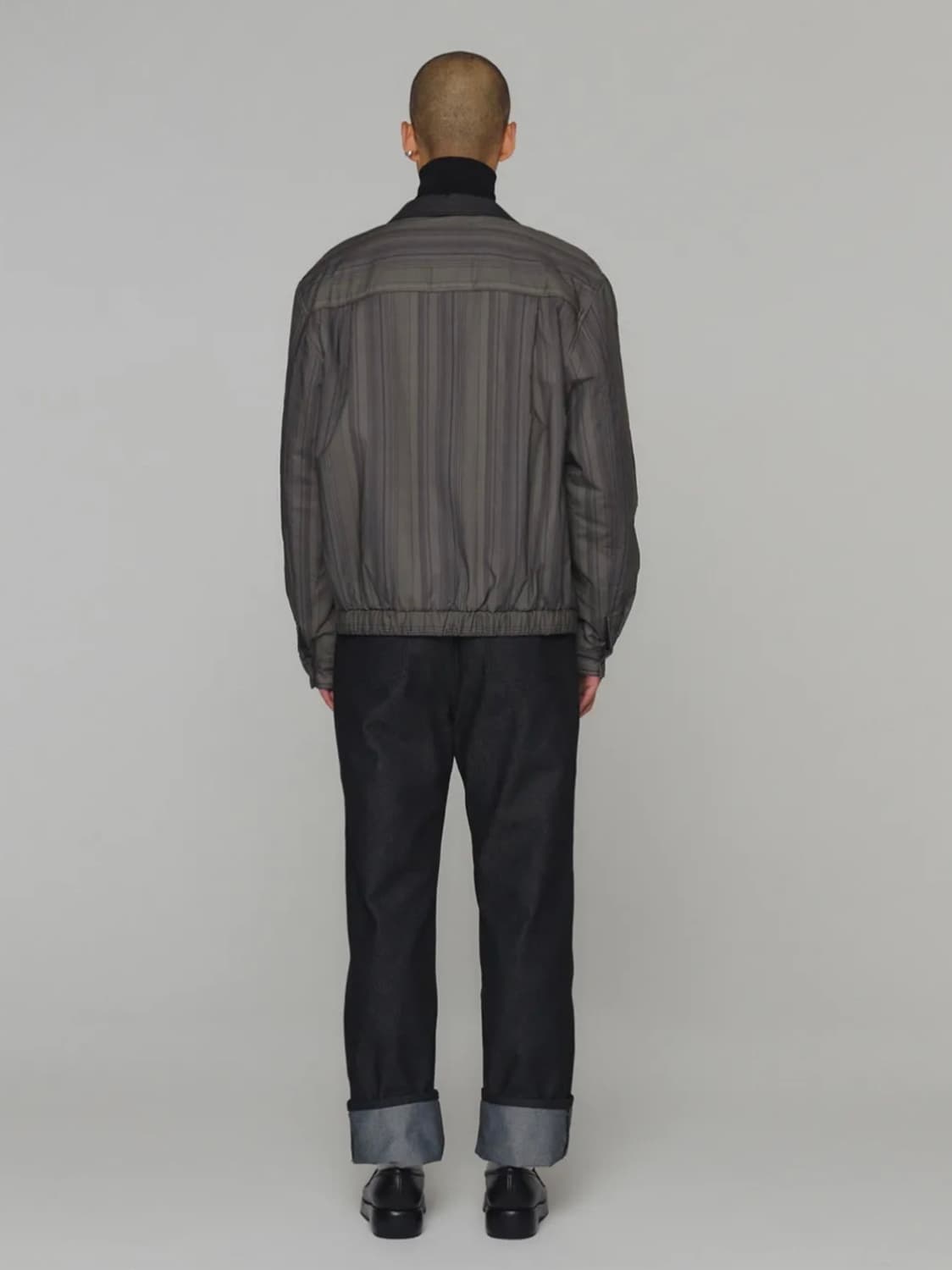 Amomento stripe Jip-up jumper 상품이미지3